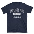 thumbnail image 1 of University Park Texas Classic Established Men's Cotton T-Shirt, 1 of 1