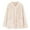 Beige, variant on ManxiVoo Women's Flannel Sleepwear Top Oversized Cardigan Cozy Winter Loungewear Soft Home Wear Long Sleeve Comfort L Size Beige