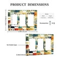 thumbnail image 3 of Sunglasses Watercolor Switch Cover Decorative Wall Plate 3-Gang Standard Size, 3 of 5