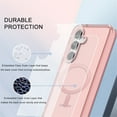 thumbnail image 2 of ELEHOLD Magnetic for Samsung Galaxy S24 Case,Transparent Clear Back Compatible with Mag Safe Shockproof Bumper Anti-Scratch Slim Cover for Samsung Galaxy S24,Pink, 2 of 7