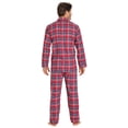 thumbnail image 4 of EverDream Pyjama en Flanelle pour Hommes, Ensemble de Pyjama Long 100 % Coton, Taille Moyen Rouge, 4 of 10