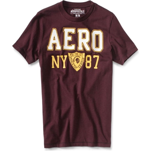 Aeropostale Varsity Athletic Deptment - Camiseta gráfica para hombre, color rojo, extragrande