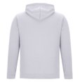 thumbnail image 5 of Men's Zip Up Hoodie Stylish Solid Color Fleece Hooded Cardigan Loose Casual Sports Zipper Hoodie Coat White XXL, 5 of 5