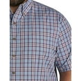 thumbnail image 2 of Easy-Care Plaid Sport Shirt Dusty Blue Wine 4XL, 2 of 4
