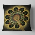 thumbnail image 2 of Designart Dark Yellow Flower Rounded Petals - Floral Throw Pillow - 18x18, 2 of 5
