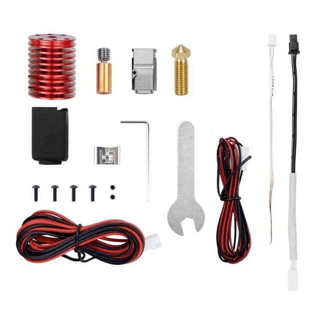 Kit de Hotend V6 Boquilla V6 Volcano Garganta Bimetálica para 0.1/0.2/2.4 para Piezas de Impresora 3D Prusa