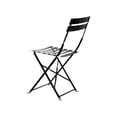 thumbnail image 3 of Carolina Classics  Set of 2 Folding Metal Bistro Chair in Black, 3 of 7