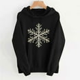 thumbnail image 2 of Atogsazn Womens Christmas Hoodies Casual Fleece Long Sleeve Hooded Sweatshirt Pullover Top Outerwear Clothes with Pocket Black S Fashion, 2 of 6