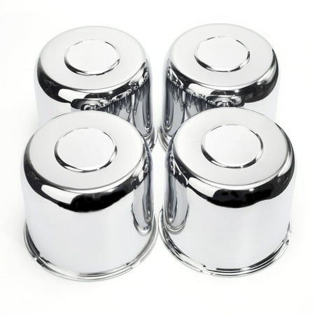 RhinoTuning 4.88" Hub 4.25 H Wheel Center Caps Push Through for Truck Trailer Rims 4PCS