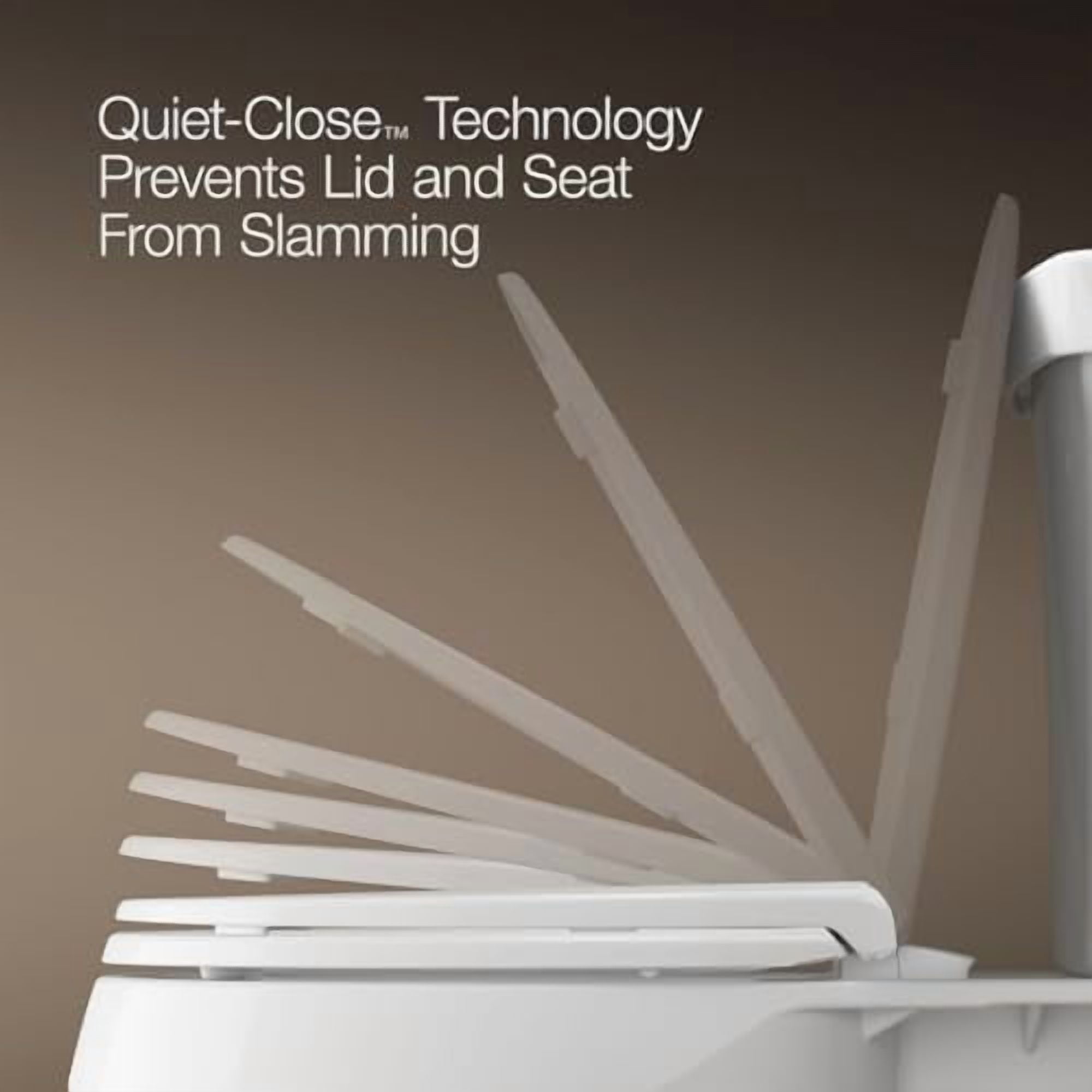 25875-0 Hyten 3" Height, Elevated Soft Close Elongated Toilet Seat, Contoured Seat with Grip-Tight Bumpers, Quick-Attach Hardware, No Slam Toilet Seat, White