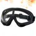 thumbnail image 3 of Gafas protectoras de seguridad para hombres y mujeres, antivaho, antigotas, a prueba de polvo, transparentes, para montar a caballo, senderismo al aire libre (negras), 3 of 7