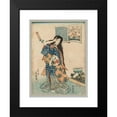 thumbnail image 2 of Utagawa Kunisada (Toyokuni III) 18x24 Black Modern Framed Museum Art Print Titled - Woman with a Fan in Her Left Hand Combing Her Hair (1786-1864), 2 of 5