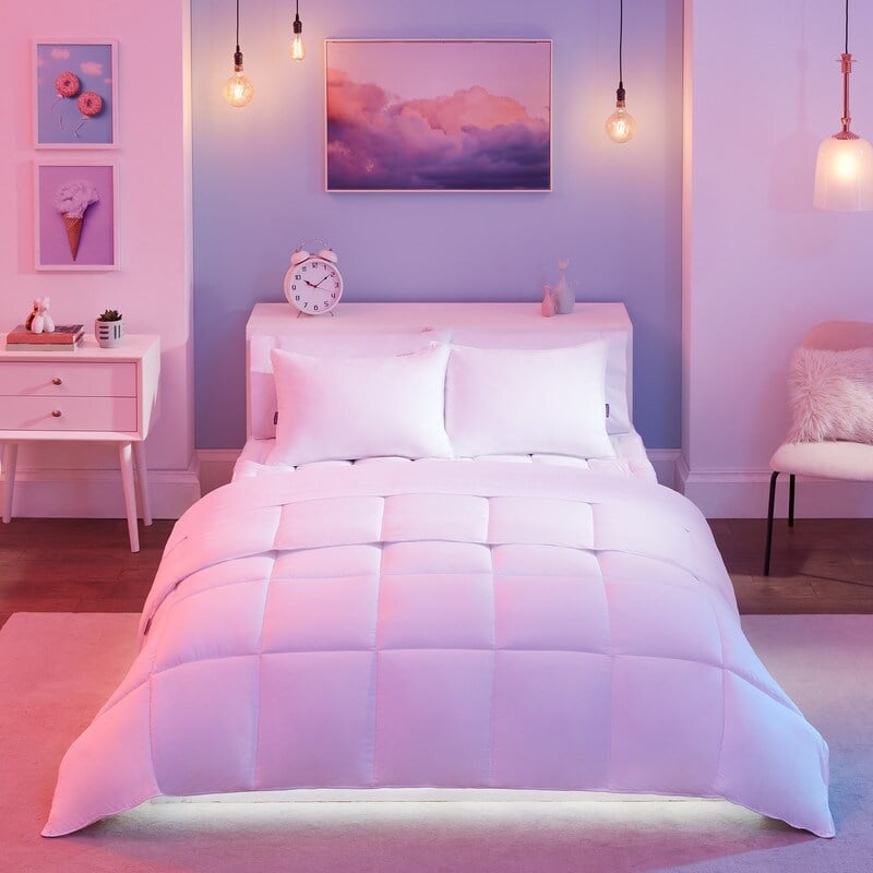 So Fluffy Down Alternative Comforter Light Grey Twin