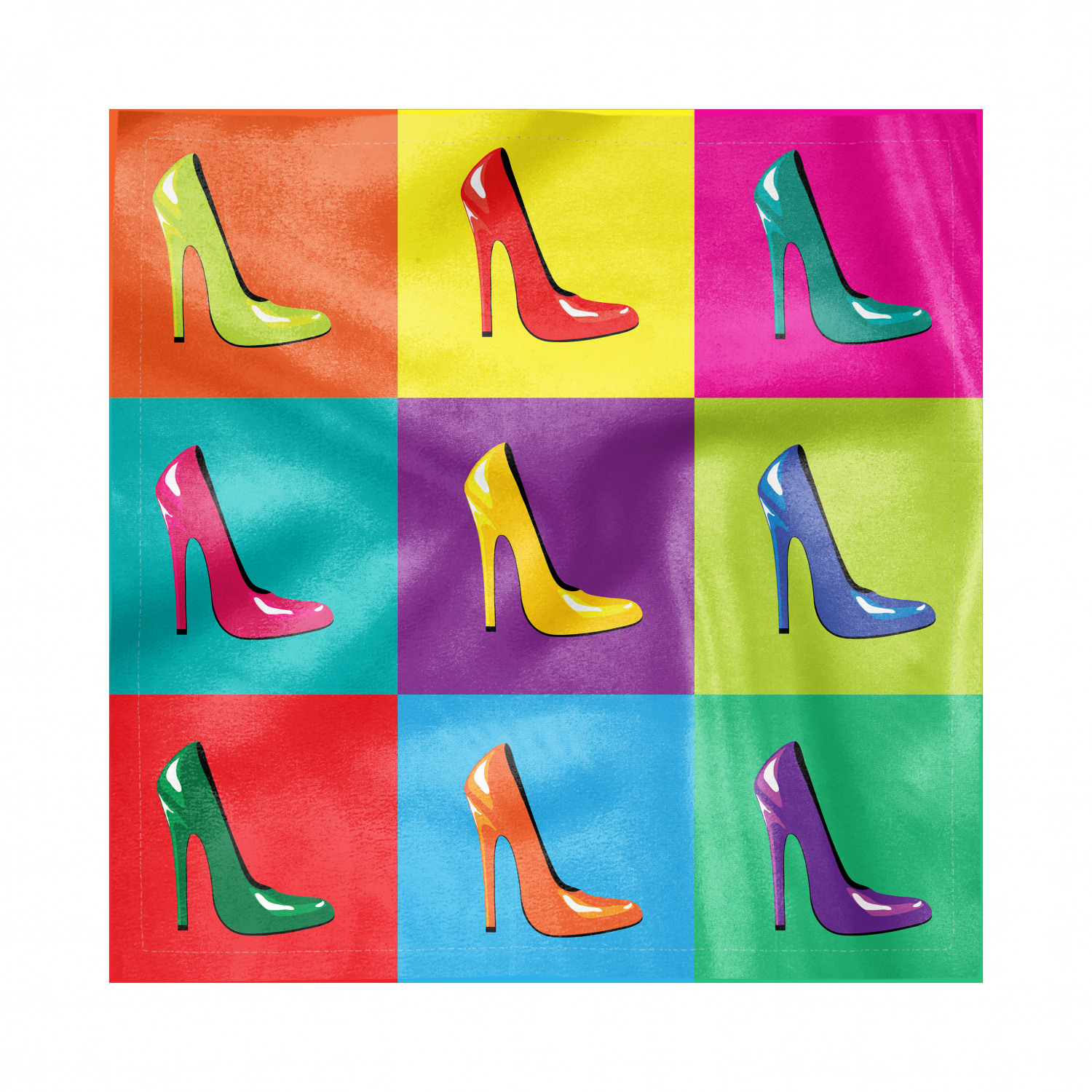 High Heels Decorative Satin Napkins Set 