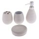 thumbnail image 1 of Vaso del tenedor del cepillo de dientes de la botella de la loción del plato de jabón, accesorios del cuarto de baño Blanco Sunnimix Vaso del dispensador de jabón, 1 of 8