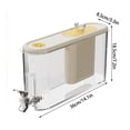 thumbnail image 4 of Sentmoon Water Pitcher Lemonade Pitcher Drink Dispenser 4L Plastic Beverage Server with Spigot and Lid Large Capacity Cold Drink Container for Iced Tea Lemonade Parties Home, 4 of 8