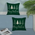 thumbnail image 6 of Christmas Pillow Covers 18x18 Set of 2, Green Christmas Decor Christmas Tree Throw Pillows Winter Decorative Cushion Case Christmas Decorations for Home Couch Sofa, 6 of 6