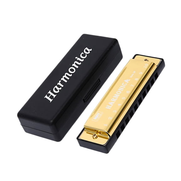 Chromatic Harmonica with Smooth Metal Finish Diatonic Harmonica Suitable for Music Lovers and Students Present