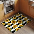 thumbnail image 2 of Entryway Rug 2'x3', Yellow Sunflowers Small Rug for Kitchen Bathroom Door Mat Indoor Entrance, Spring Floral Black Stripes Farmhouse Non-Slip Area Rugs Floor Mats Carpet Front Door Rugs, 2 of 8