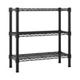 thumbnail image 3 of HiiKaa 3-Shelf Adjustable Heavy Duty Storage Shelves,36" Wx14 Dx34 H Metal Organizer Wire Rack for Laundry Bathroom Kitchen Pantry Closet Garage Shelving Black, 3 of 5