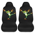 thumbnail image 2 of KAKALAD Dancing Tree Frog Car Accessories Seat Covers Set Vehicle Seat Covers Universal Front Seats Protector 2 Pcs, 2 of 9