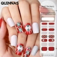 Gel Nail Decals 16 Pieces Semi Gel Nail Decals Gel Nail Kit Gel Nail Decals Women