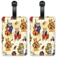 thumbnail image 1 of Jazz Cats - Image by Dan Morris - Luggage ID Tags / Suitcase Identification Cards - Set of 2, 1 of 5