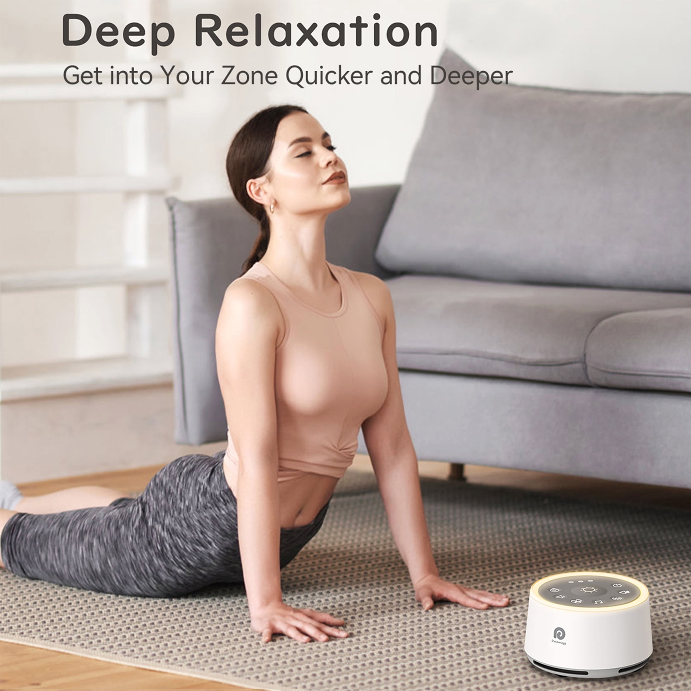 Dreamegg White Noise Sound Machine for Baby Adult Sleep with Night Light for Kids Bedroom