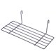 thumbnail image 1 of EeaseMX Estante recto para cesta de almacenamiento de alambre negro para pantalla de panel de rejilla 25x10cm, 1 of 7