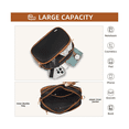 thumbnail image 4 of Bolsa Bandolera Crossbody Mariconera Moda Mujer Belug, Negro/Café, 4 of 5