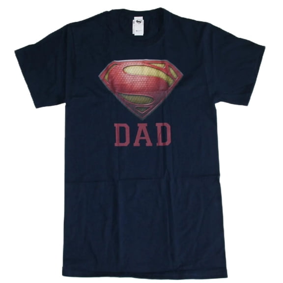 DC Comics Superman Man Of Steel Men's Blue Super Dad T-Shirt Size Small