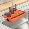 thumbnail image 4 of CEHVOM Faucet Splash-proof Draining Rack Sink Water Collection Pad Non-slip Countertop Pad Kitchen Rag Sponge Wipe Draining Storage Rack Clearance, 4 of 5