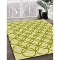 thumbnail image 3 of Ahgly Company Machine Washable Indoor Rectangle Transitional Green Area Rugs, 7' x 9', 3 of 7