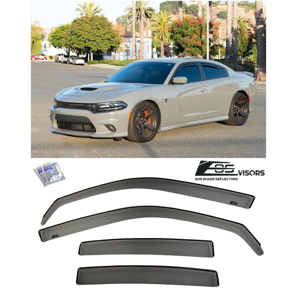 Extreme Online Store EOS Visors for 20112020 Dodge Charger inChannel Style Smoke Tinted Side