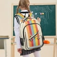thumbnail image 7 of FORMRS Unisex School Backpack 17" Student Travel Bag with Laptop Compartment, Colorful Plane, 7 of 7