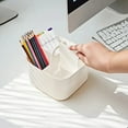 thumbnail image 6 of 2025 Small Multiuse Caddy Organizer With Handle Stackable Desk Stationery Pen Holder Craft Supplies Storage Compartment Tray, 6 of 8