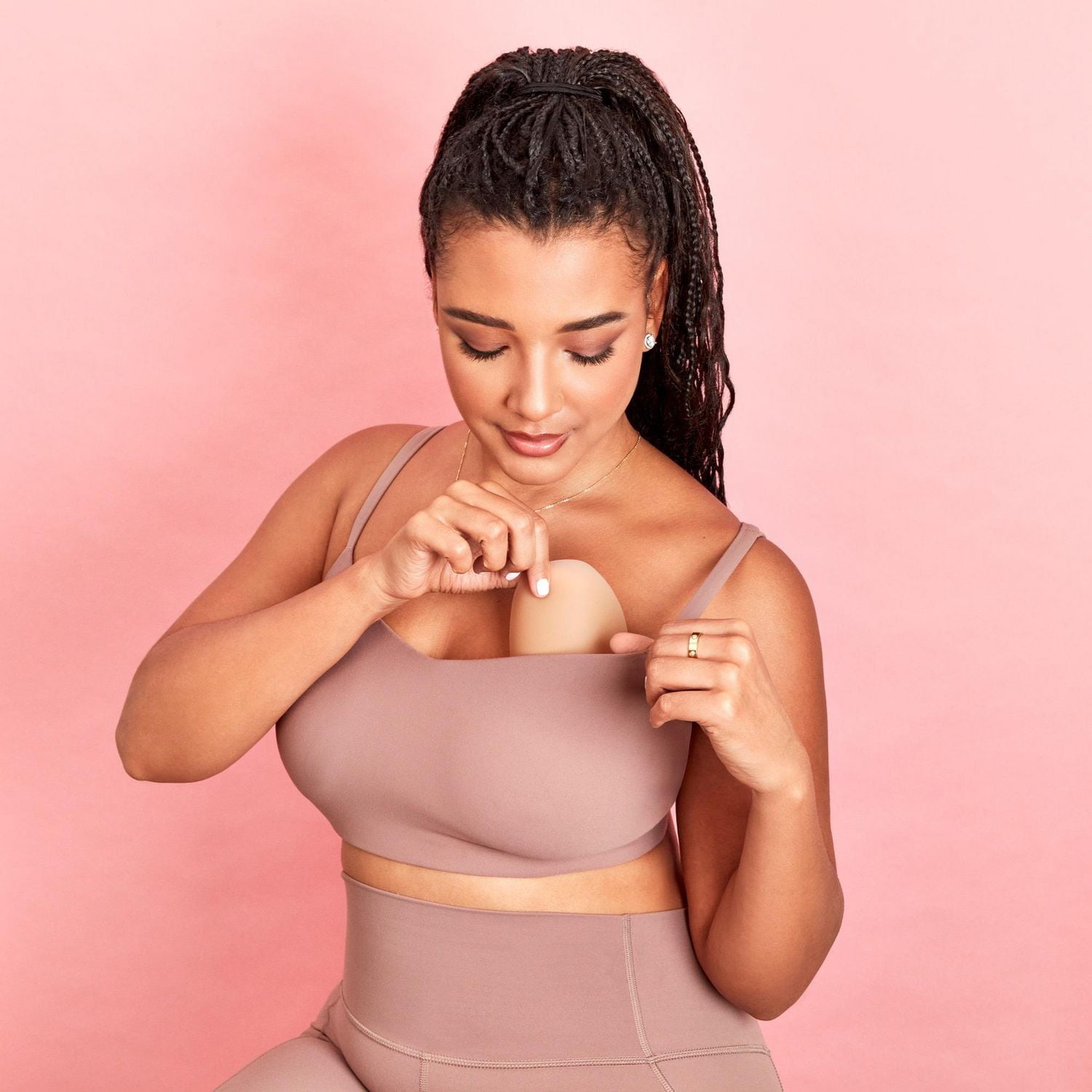 Hollywood Fashion Secrets Non-Adhesive Silicone Inserts - Medium - 1 Pair, Hollywood Fashion Secrets