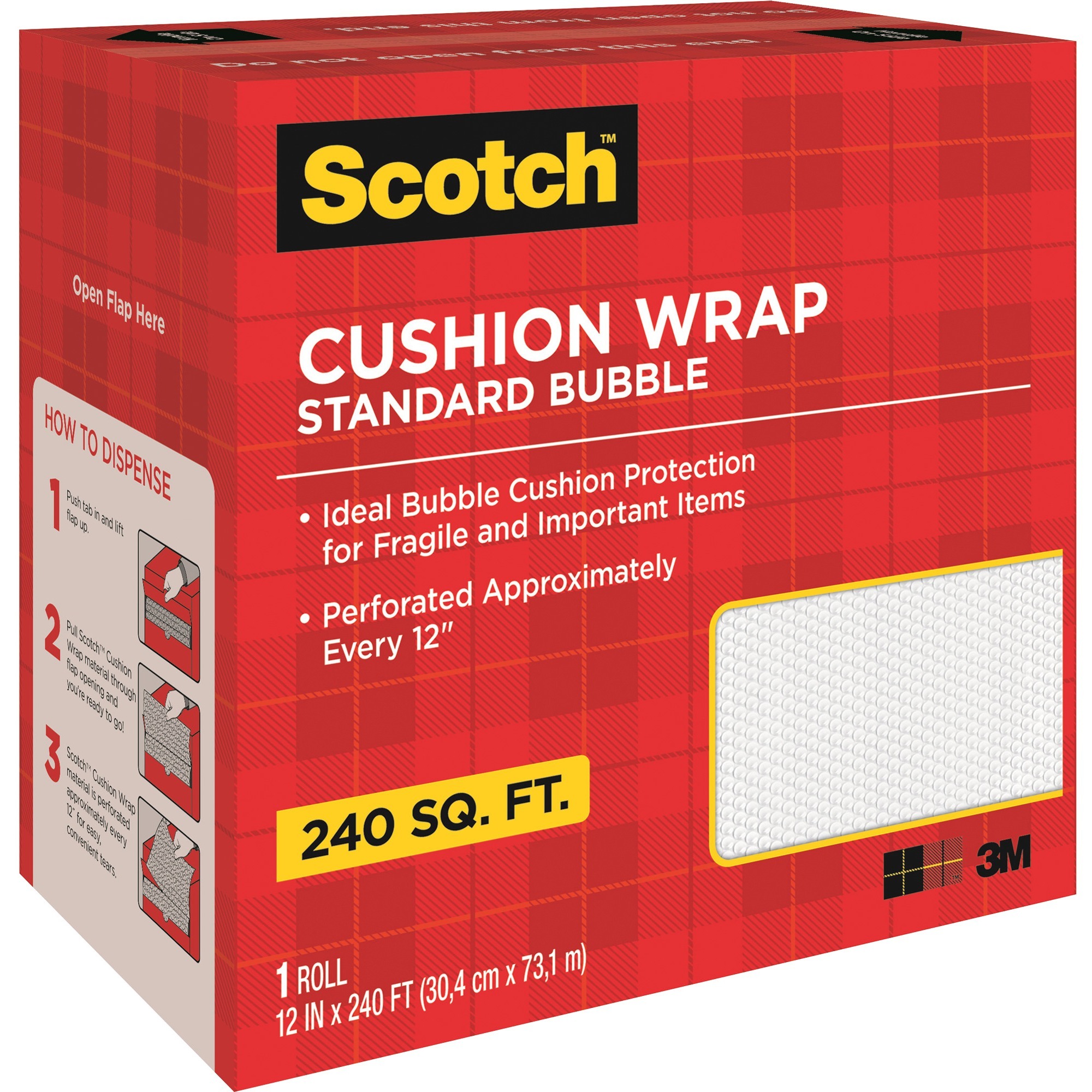Scotch Perforated Cushion Wrap, Clear