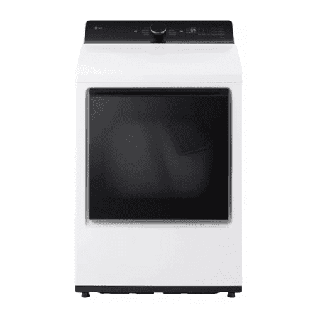 LG - 7.3 Cu. Ft. Smart Gas Dryer with EasyLoad Door - Alpine White