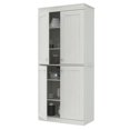 thumbnail image 4 of Inval  Shaker Style 4 Door Tall Pantry in Washed Oak Engineered Wood, 4 of 10