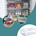 thumbnail image 1 of XYAIYT Stackable Fridge Organizer Bins Reusable Food Storage Containers with Drainboard Easy to Clean Pantry Organization for Home Kitchen Barbecue Shop Restaurant 1 Piece Plastic, 1 of 8