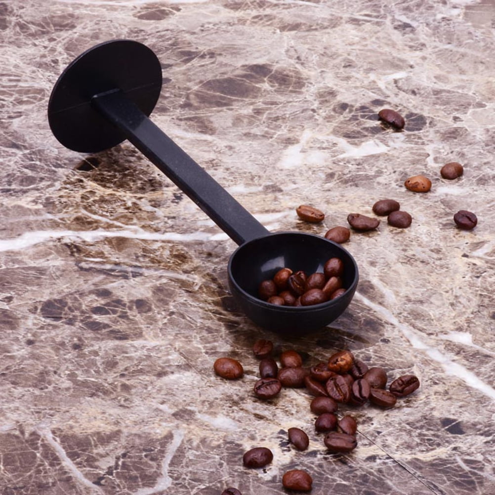2 in 1 Coffee Espresso Scoop 10g Plastic Measuring Spoon Tamper 150mm BlackM^m^ 