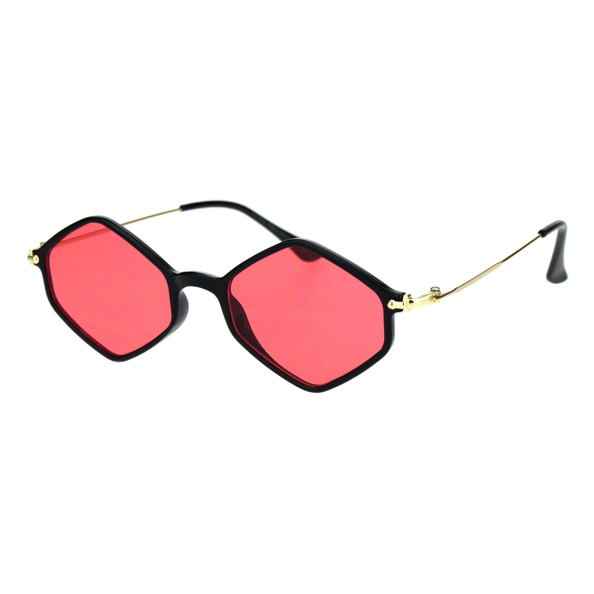 red hippy glasses