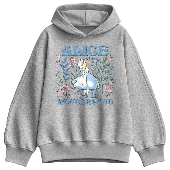 Alice In Wonderland - Pastel Alice - Women's Oversized Fleece Hoodie Sweatshirt