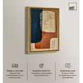 thumbnail image 2 of Blue And Cream II Canvas Midcentury Abstract Wall Art by Art Remedy, Gold Frame, 36" x 54", 2 of 7
