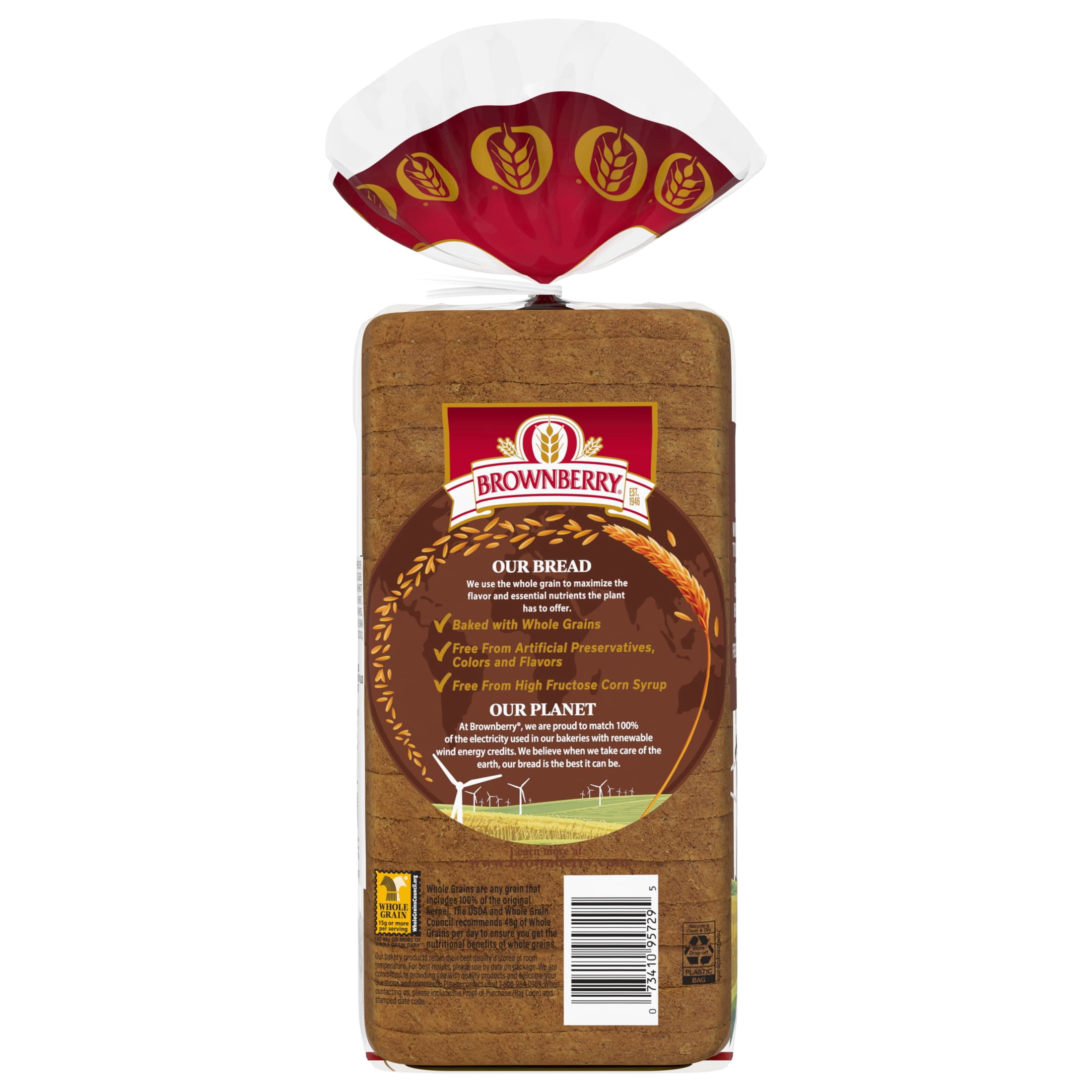 Brownberry Small Slice Whole Wheat Bread, 18 oz