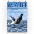 thumbnail image 2 of Maui, Hawaii, Humpback Whale (36x54 Giclee Gallery Art Print, Vivid Textured Wall Decor), 2 of 3