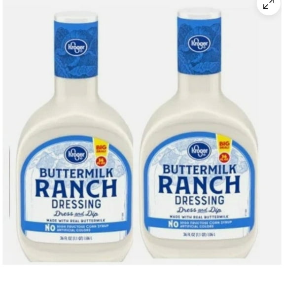 Buttermilk Ranch Salad Dressing 2 Bottles 36 Oz Each