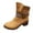 Brown, variant on jsaierl Women's Vintage Up Short Boots Midheel Boots Shoes Cowboy Boots Modern Western Cowboy Distressed Boot