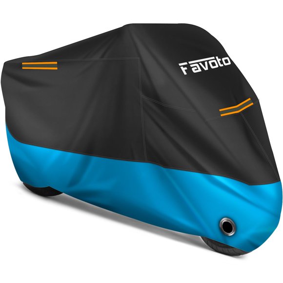 Funda para moto Favoto, impermeable para todas las estaciones, 245 cm de longitud